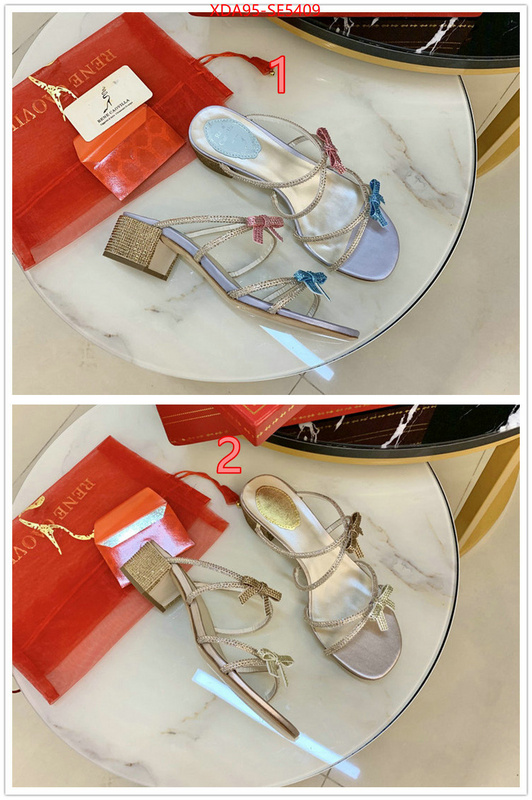 Women Shoes-Rene Caovilla,wholesale replica shop ID: SE5409,$: 95USD