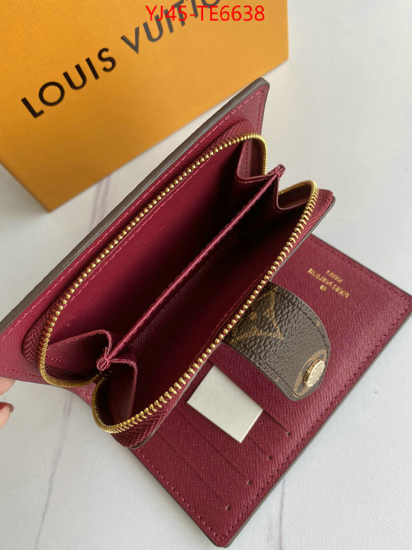 LV Bags(4A)-Wallet,best knockoff ID: TE6638,$: 45USD