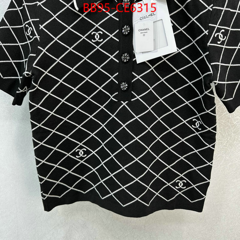 Clothing-Chanel,buy first copy replica ID: CE6315,$: 95USD