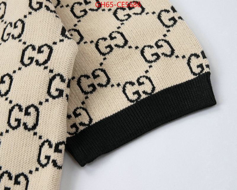 Clothing-Gucci,1:1 ID: CE5686,$: 65USD