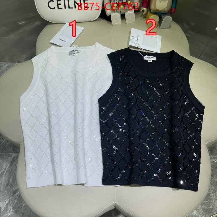 Clothing-Chanel,replicas buy special ID: CE7763,$: 75USD