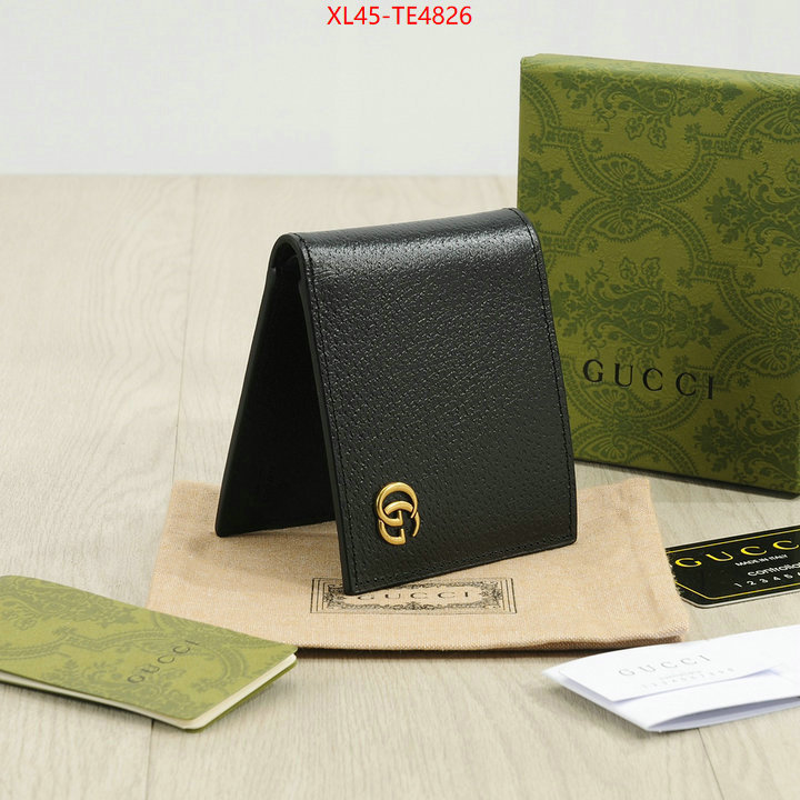 Gucci Bags(4A)-Wallet-,wholesale designer shop ID: TE4826,$: 45USD