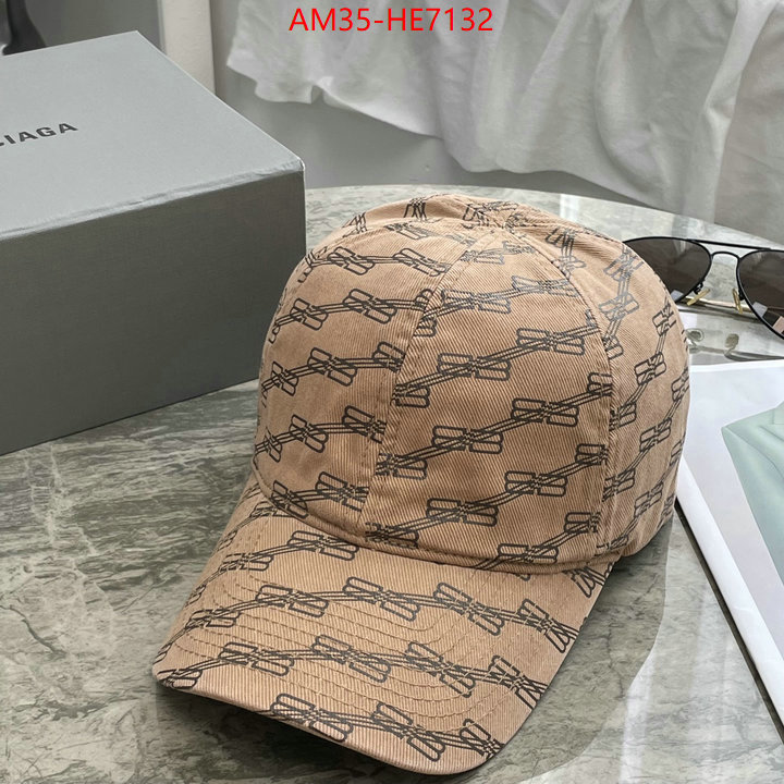 Cap (Hat)-Balenciaga,perfect quality ID: HE7132,$: 35USD