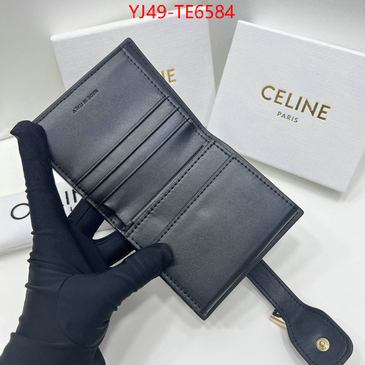 CELINE Bags(4A)-Wallet,buy best quality replica ID: TE6584,$: 49USD