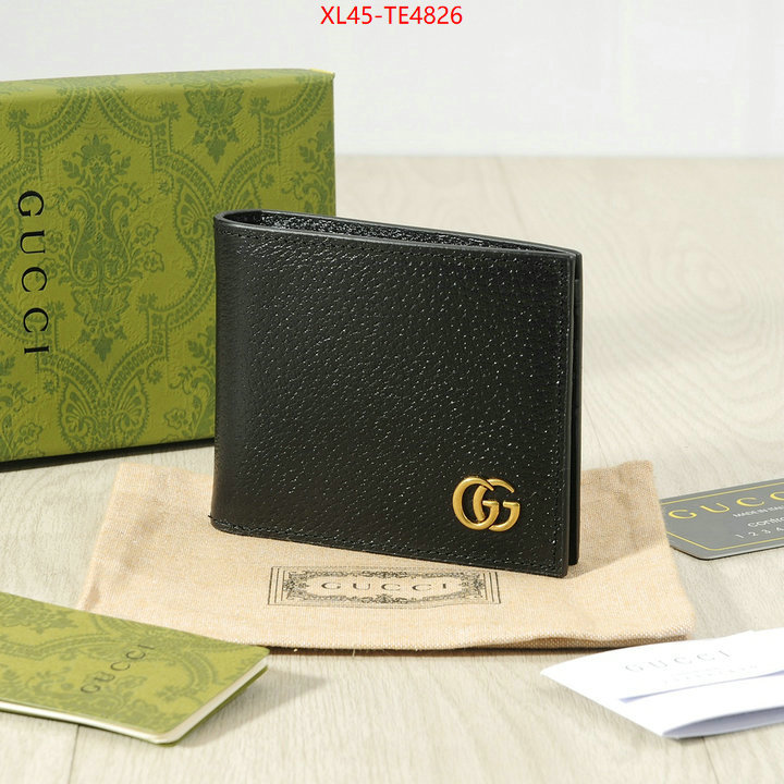 Gucci Bags(4A)-Wallet-,wholesale designer shop ID: TE4826,$: 45USD