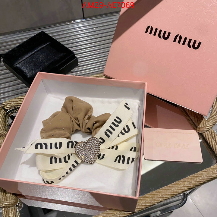 Hair band-MIU MIU,luxury cheap replica ID: AE7069,$: 29USD