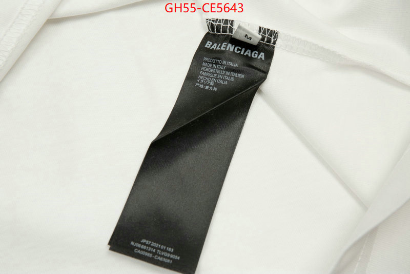 Clothing-Balenciaga,fake ID: CE5643,$: 55USD