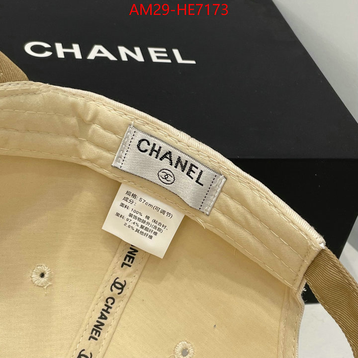Cap (Hat)-Chanel,aaaaa+ class replica ID: HE7173,$: 29USD
