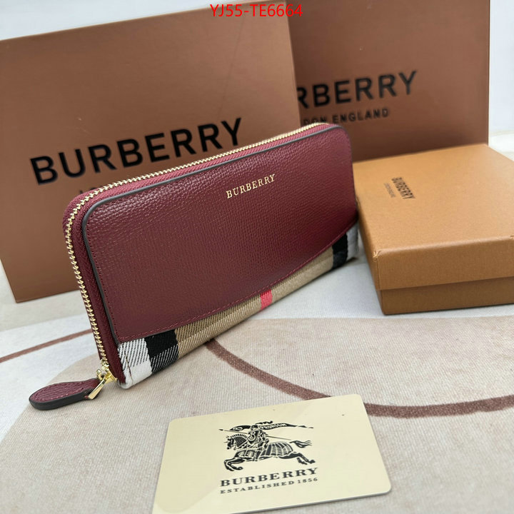 Burberry Bags(4A)-Wallet,aaaaa replica designer ID: TE6664,$: 55USD