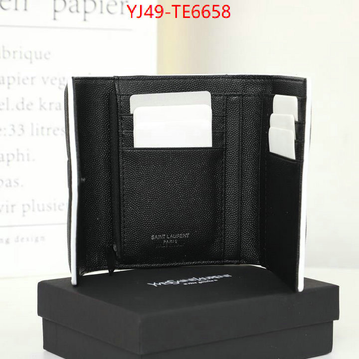 YSL Bag(4A)-Wallet-,outlet 1:1 replica ID: TE6658,$: 49USD