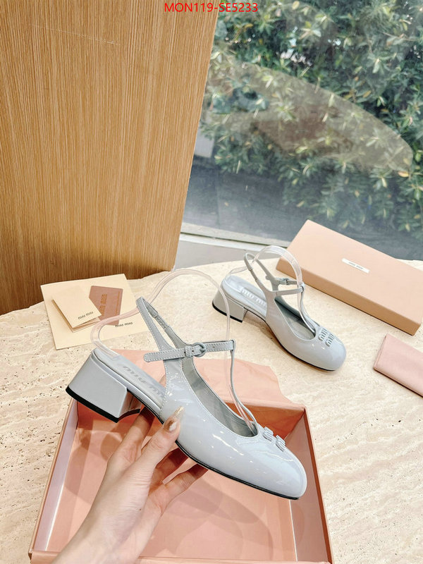 Women Shoes-Miu Miu,luxury cheap ID: SE5233,$: 119USD