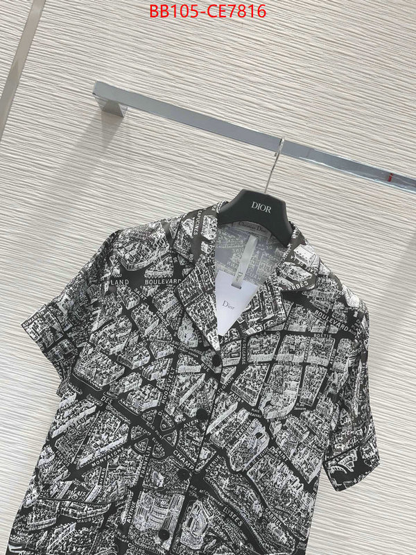 Clothing-Dior,designer 7 star replica ID: CE7816,$: 105USD