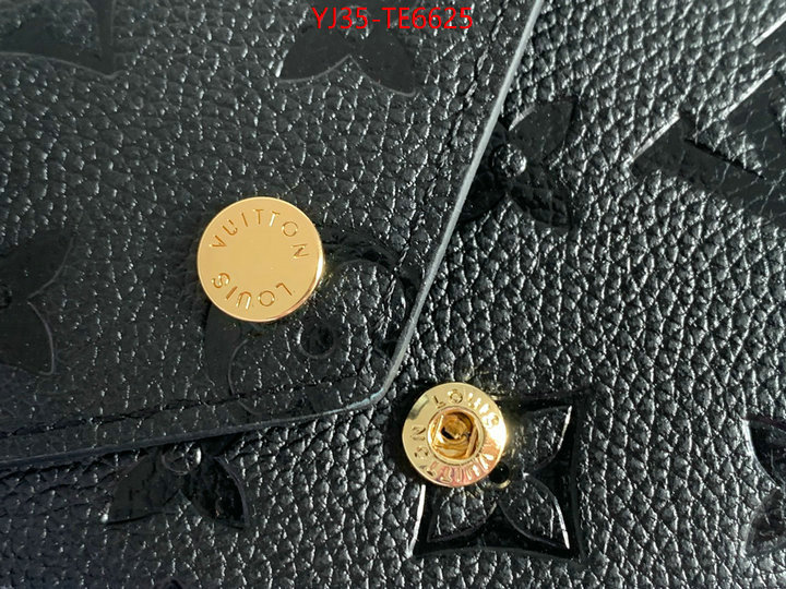 LV Bags(4A)-Wallet,highest quality replica ID: TE6625,$: 35USD