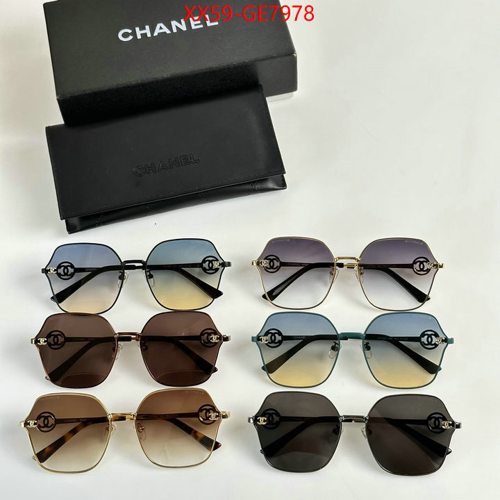 Glasses-Chanel,where to buy fakes ID: GE7978,$: 59USD