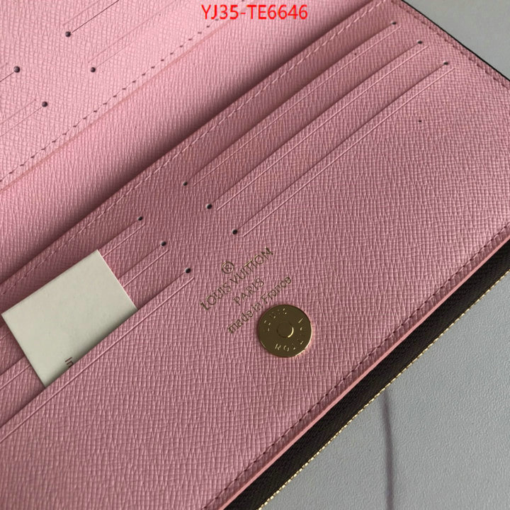 LV Bags(4A)-Wallet,quality replica ID: TE6646,$: 35USD