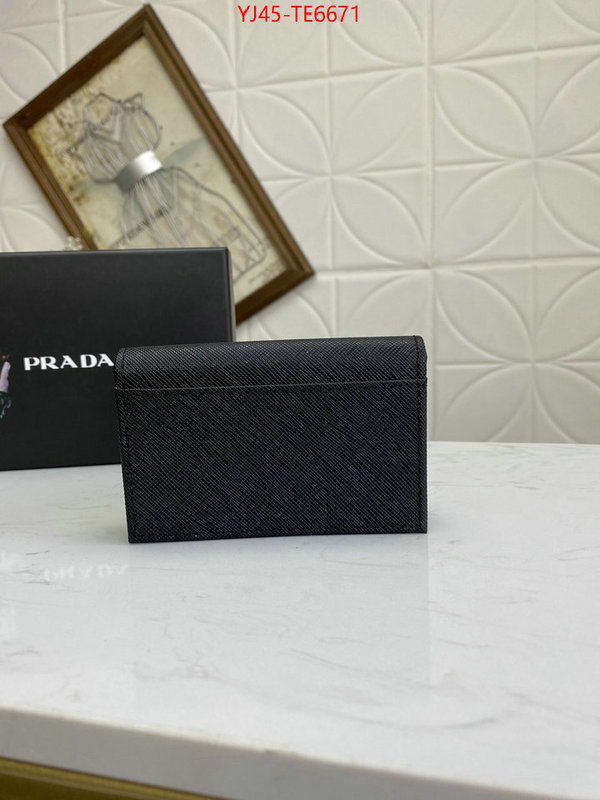 Prada Bags(4A)-Wallet,the quality replica ID: TE6671,$: 45USD