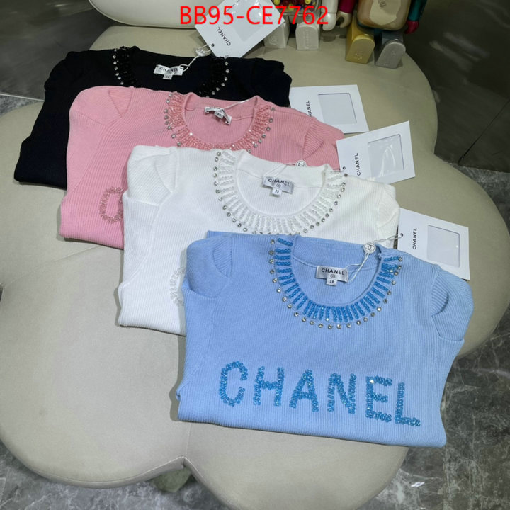 Clothing-Chanel,hot sale ID: CE7762,$: 95USD