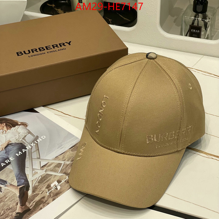 Cap (Hat)-Burberry,aaaaa ID: HE7147,$: 29USD