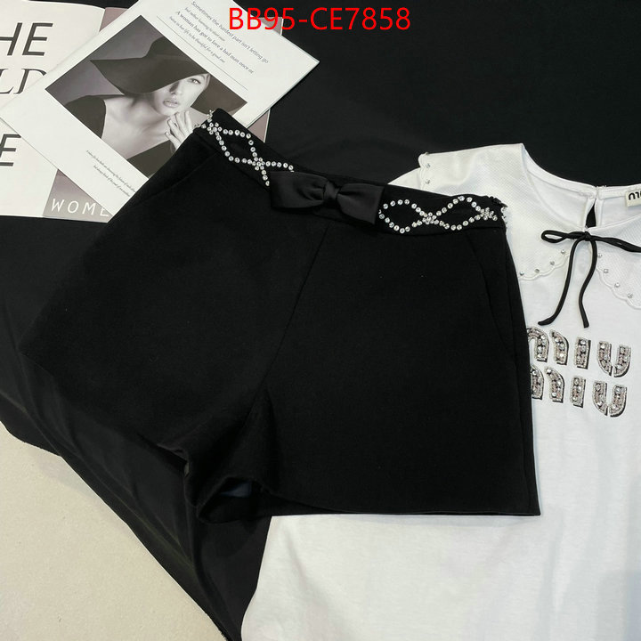 Clothing-MIU MIU,wholesale designer shop ID: CE7858,$: 95USD