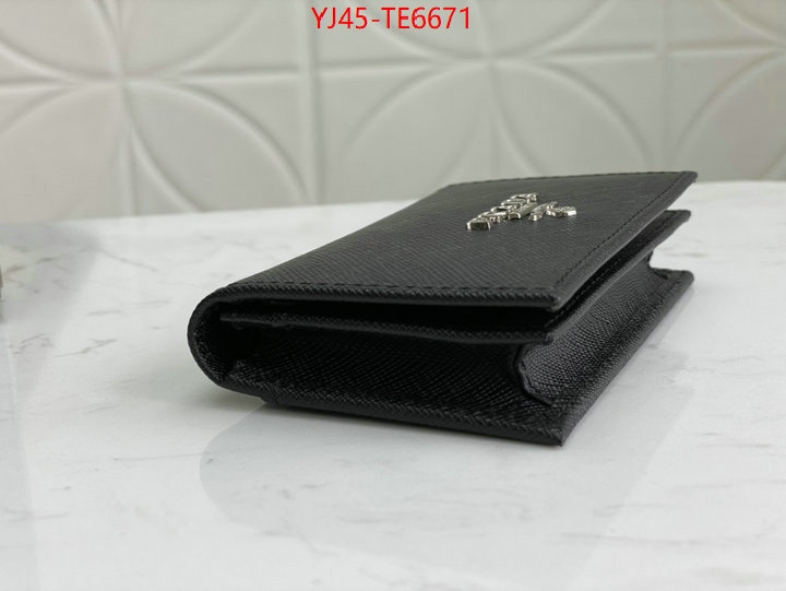 Prada Bags(4A)-Wallet,the quality replica ID: TE6671,$: 45USD