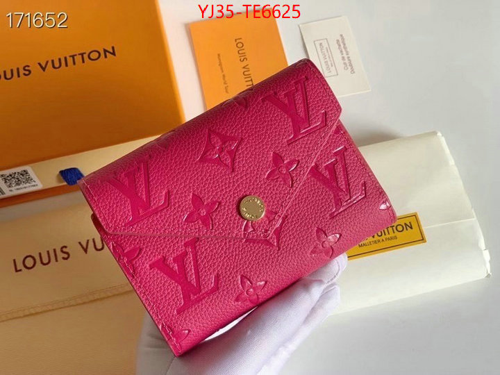 LV Bags(4A)-Wallet,highest quality replica ID: TE6625,$: 35USD