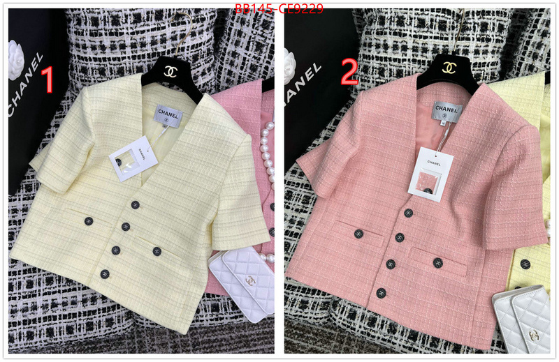 Clothing-Chanel,top quality replica ID: CE9229,$: 145USD