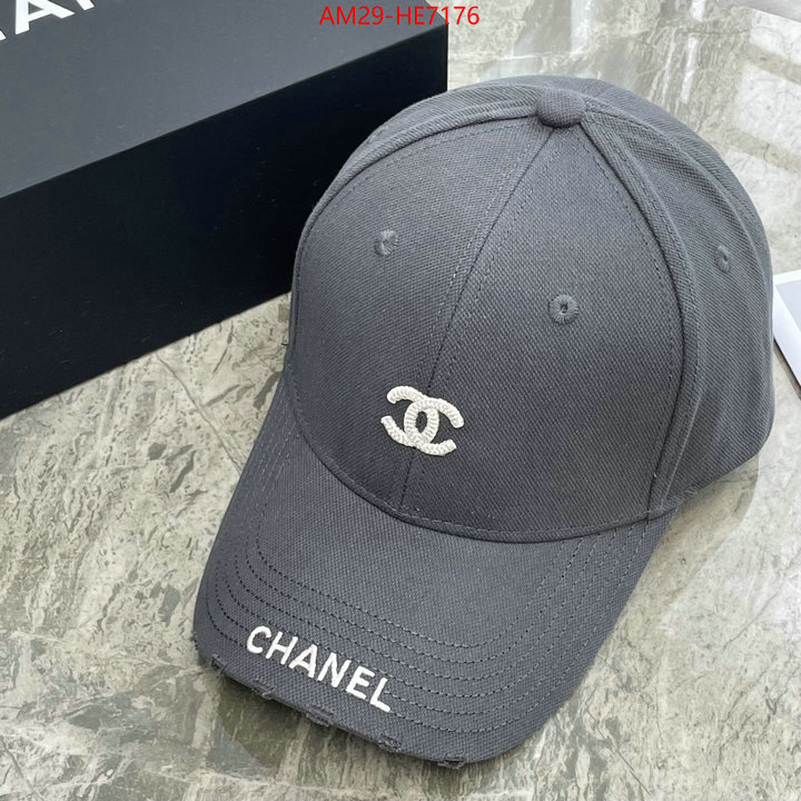 Cap (Hat)-Chanel,mirror copy luxury ID: HE7176,$: 29USD