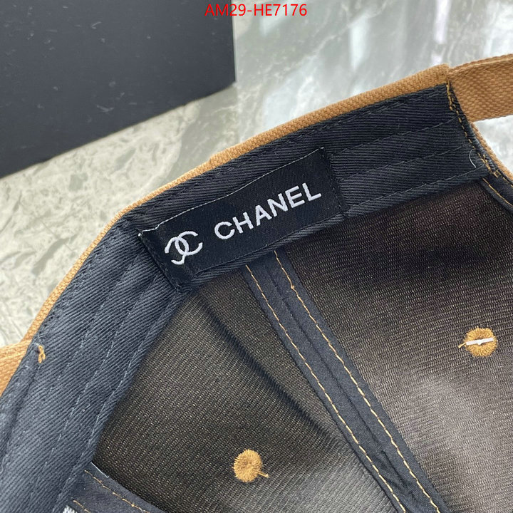 Cap (Hat)-Chanel,mirror copy luxury ID: HE7176,$: 29USD