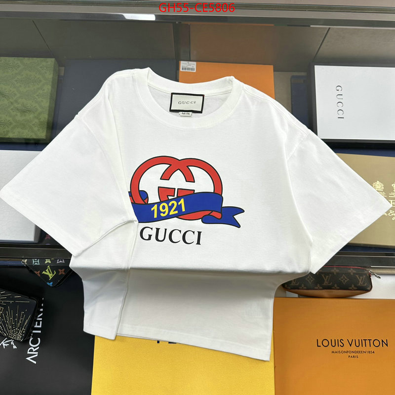 Clothing-Gucci,can you buy knockoff ID: CE5806,$: 55USD