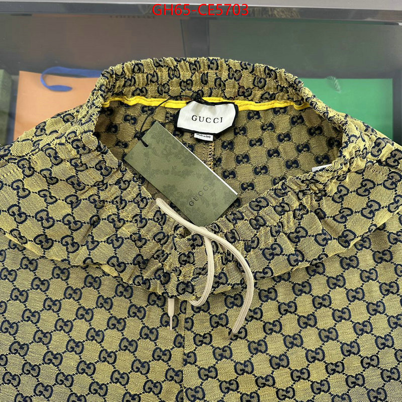 Clothing-Gucci,designer 7 star replica ID: CE5703,$: 65USD