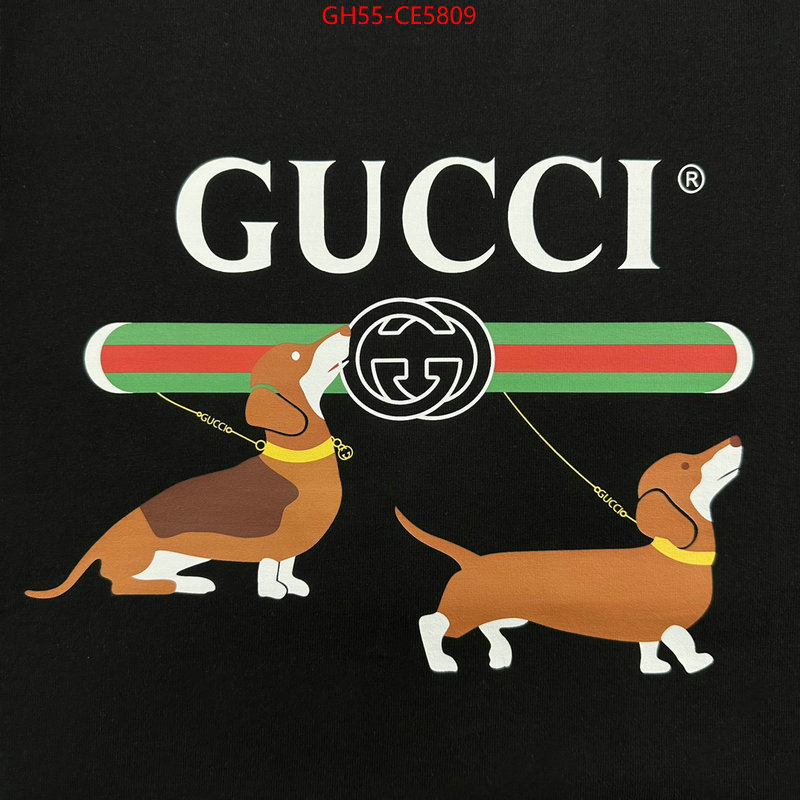 Clothing-Gucci,best wholesale replica ID: CE5809,$: 55USD