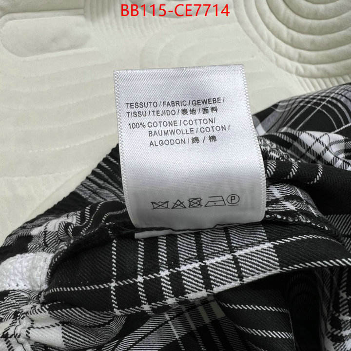 Clothing-Balenciaga,2023 replica ID: CE7714,$: 115USD