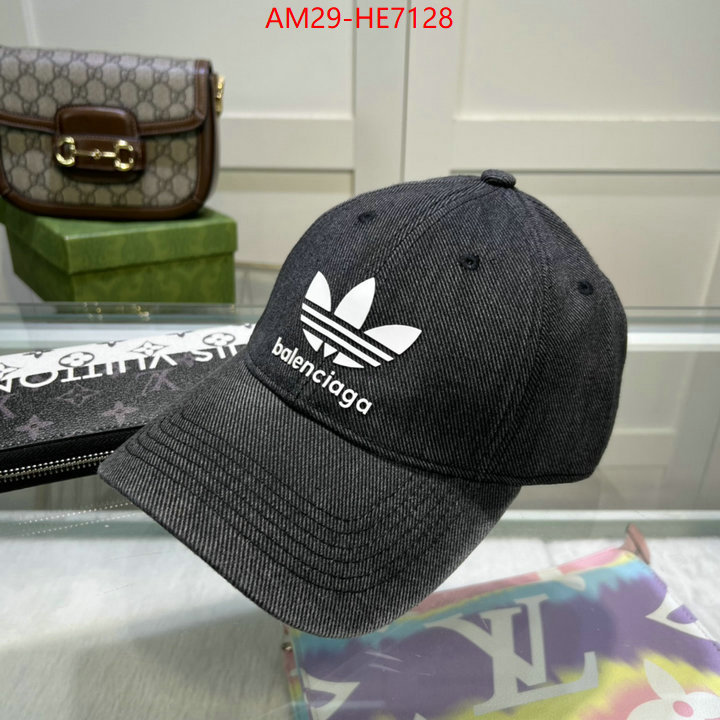 Cap (Hat)-Balenciaga,only sell high-quality ID: HE7128,$: 29USD