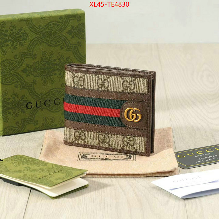 Gucci Bags(4A)-Wallet-,top quality fake ID: TE4830,$: 45USD