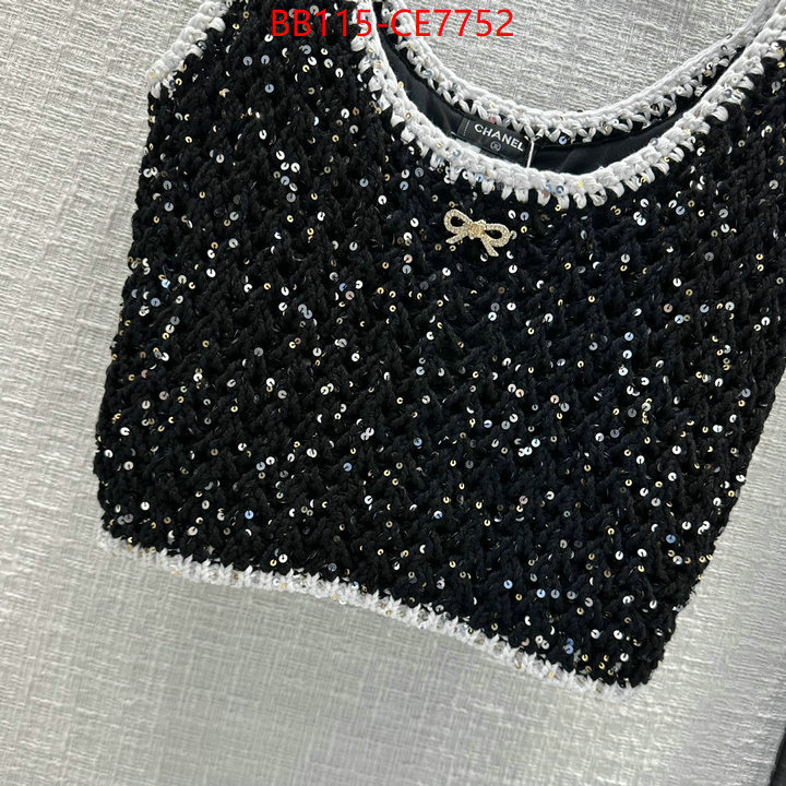 Clothing-Chanel,flawless ID: CE7752,$: 115USD