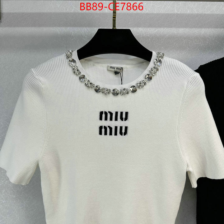 Clothing-MIU MIU,2023 luxury replicas ID: CE7866,$: 89USD