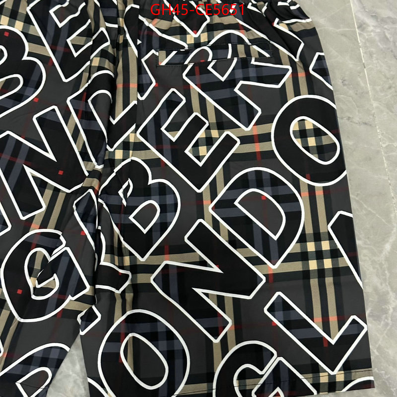 Clothing-Burberry,the best quality replica ID: CE5651,$: 45USD