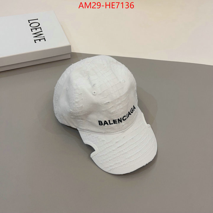 Cap (Hat)-Balenciaga,what are the best replica ID: HE7136,$: 29USD