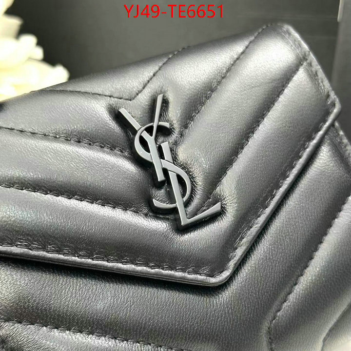 YSL Bag(4A)-Wallet-,top designer replica ID: TE6651,$: 49USD