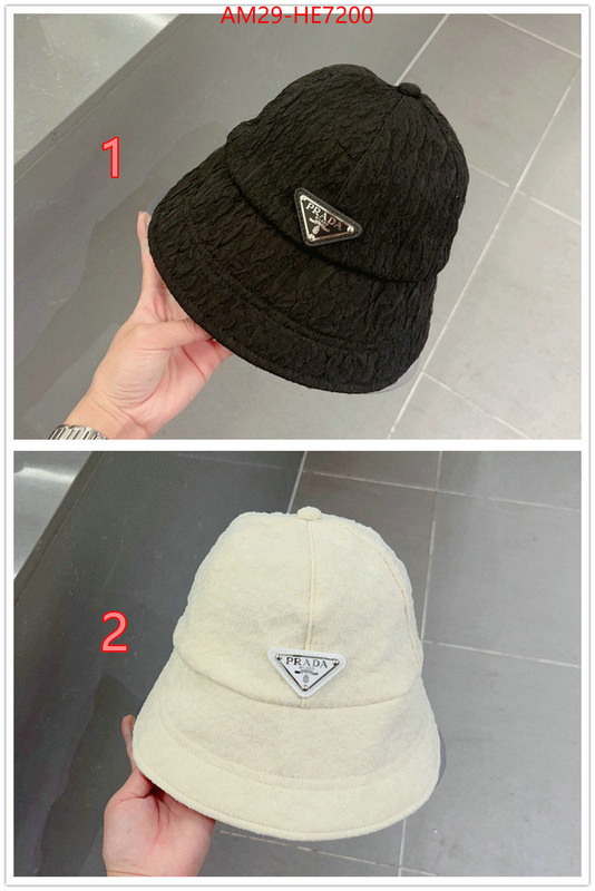 Cap (Hat)-Prada,how to buy replcia ID: HE7200,$: 29USD