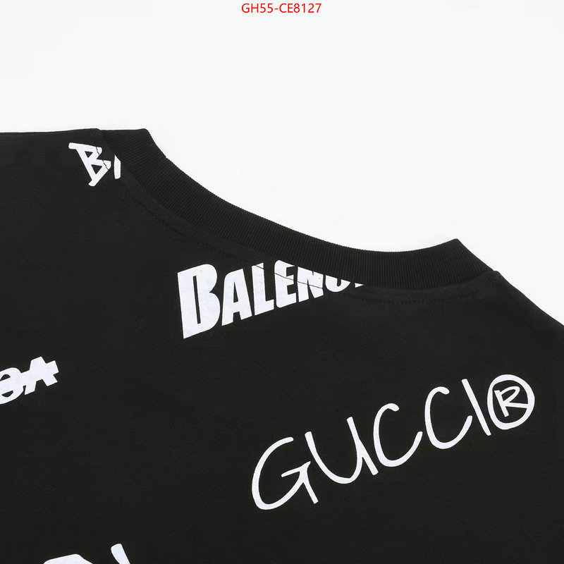 Clothing-Gucci,replica aaaaa designer ID: CE8127,$: 55USD