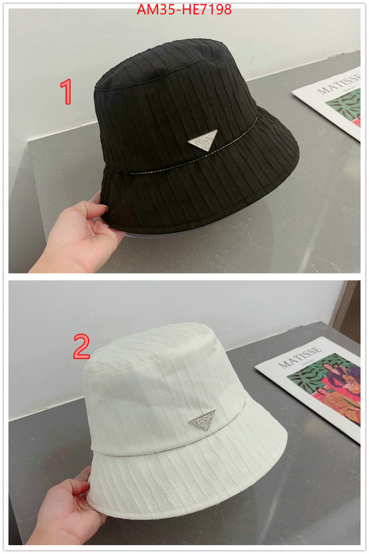 Cap (Hat)-Prada,7 star quality designer replica ID: HE7198,$: 35USD