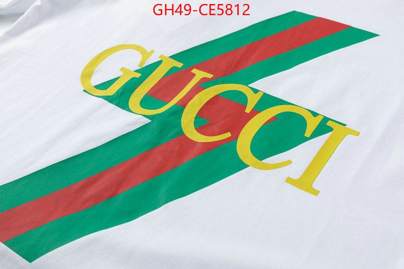 Clothing-Gucci,fashion replica ID: CE5812,$: 49USD