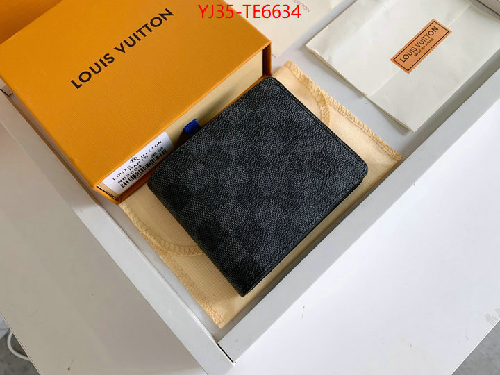 LV Bags(4A)-Wallet,cheap replica designer ID: TE6634,$: 35USD