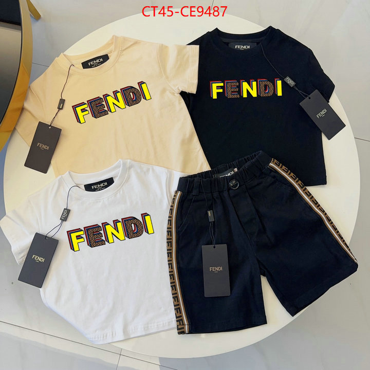 Kids clothing-Fendi,high quality 1:1 replica ID: CE9487,$: 45USD