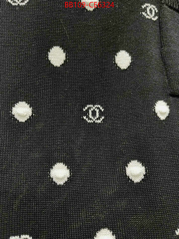 Clothing-Chanel,where could you find a great quality designer ID: CE6324,$: 109USD