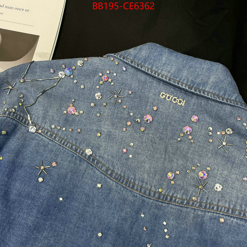 Clothing-Gucci,replica us ID: CE6362,$: 195USD