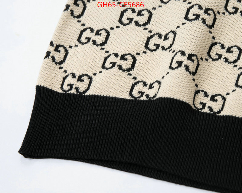 Clothing-Gucci,1:1 ID: CE5686,$: 65USD