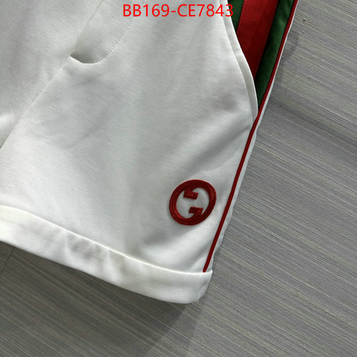 Clothing-Gucci,designer ID: CE7843,$: 169USD