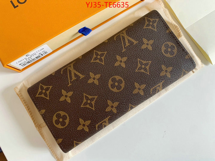 LV Bags(4A)-Wallet,perfect ID: TE6635,$: 35USD